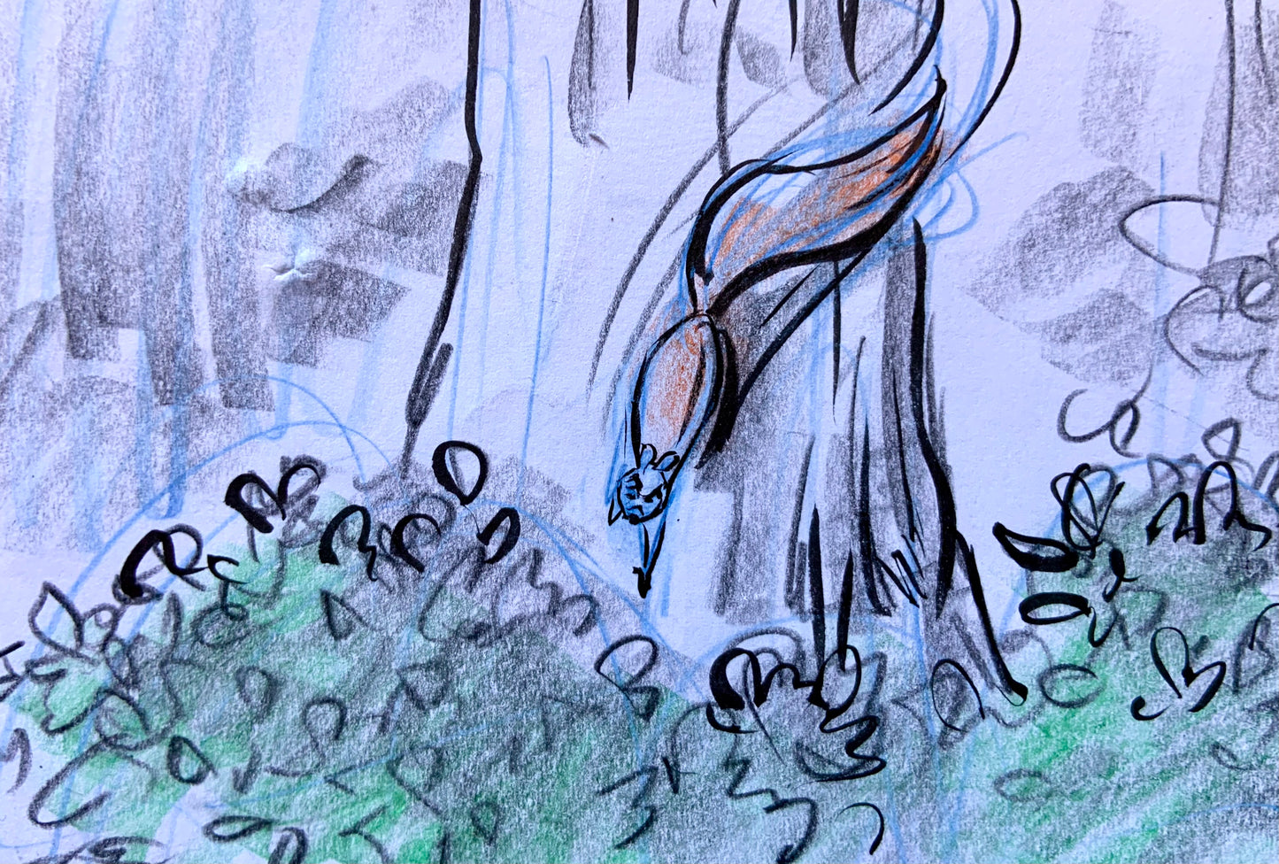 Enchanted 2007 Production Hand Drawn Storyboard Page 5'x8'