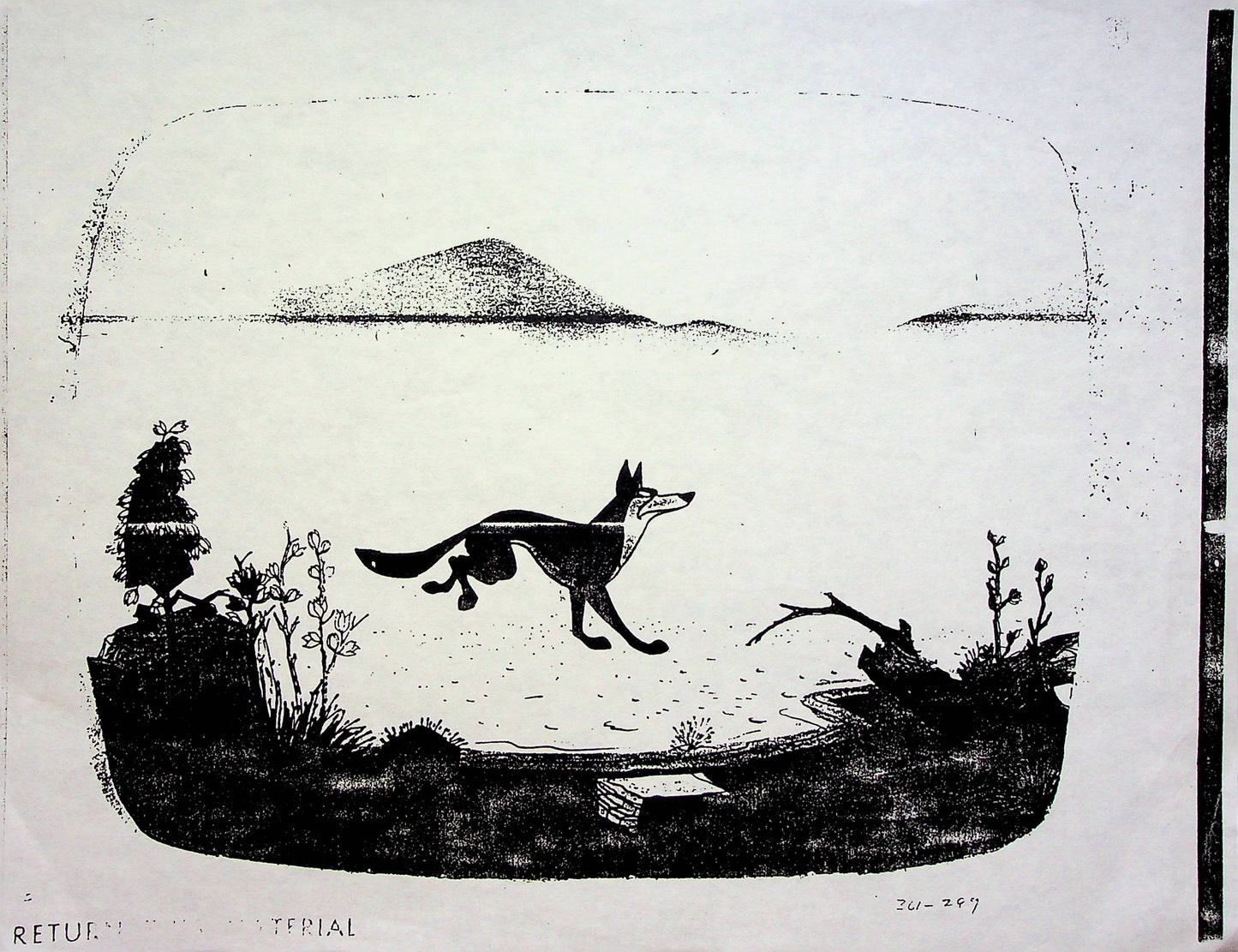 The Three Caballeros 1944 Production Animation Model Pencil Copy - Dog