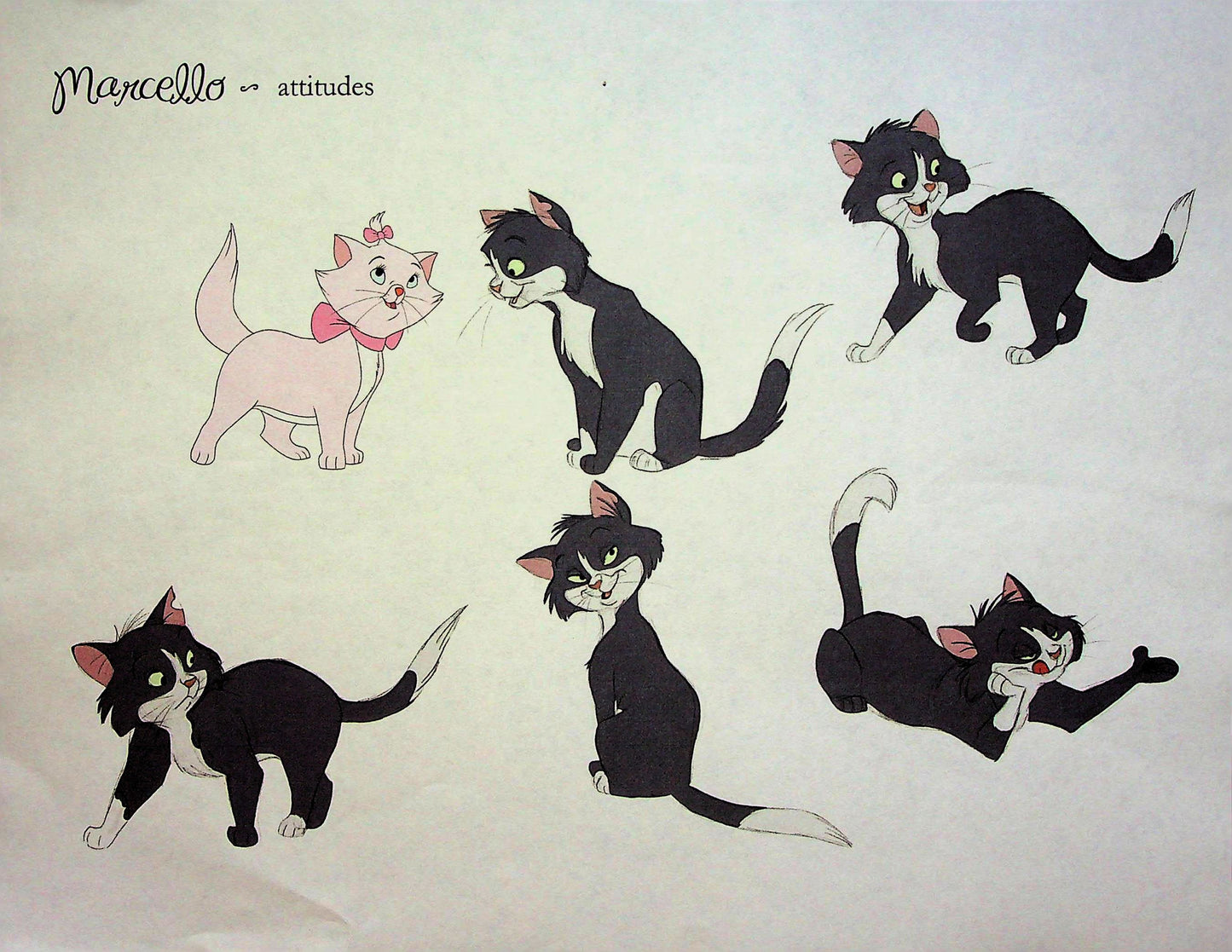 The Aristocats II 2008 Production Animation Model Pencil Color Copy - Marcello