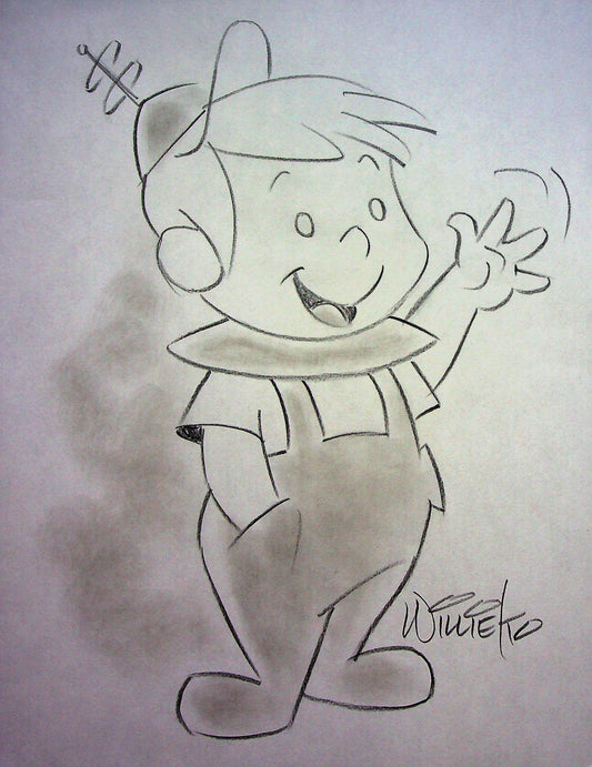 ELROY JETSON Willie Ito Signed Hand Drawn Pencil Animation Art 8"x11"