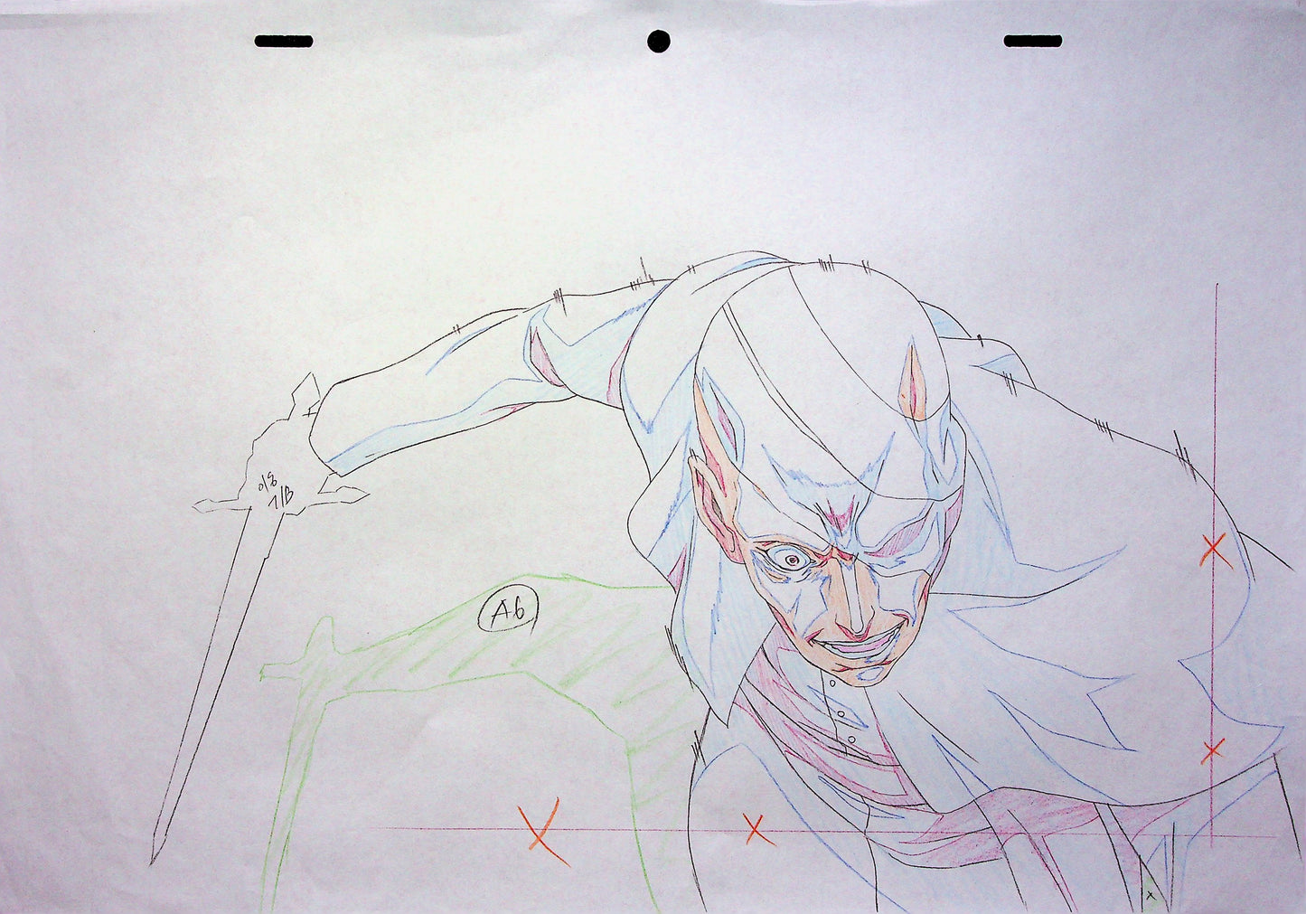 Castlevania TV Series Hand Drawn Production Pencil