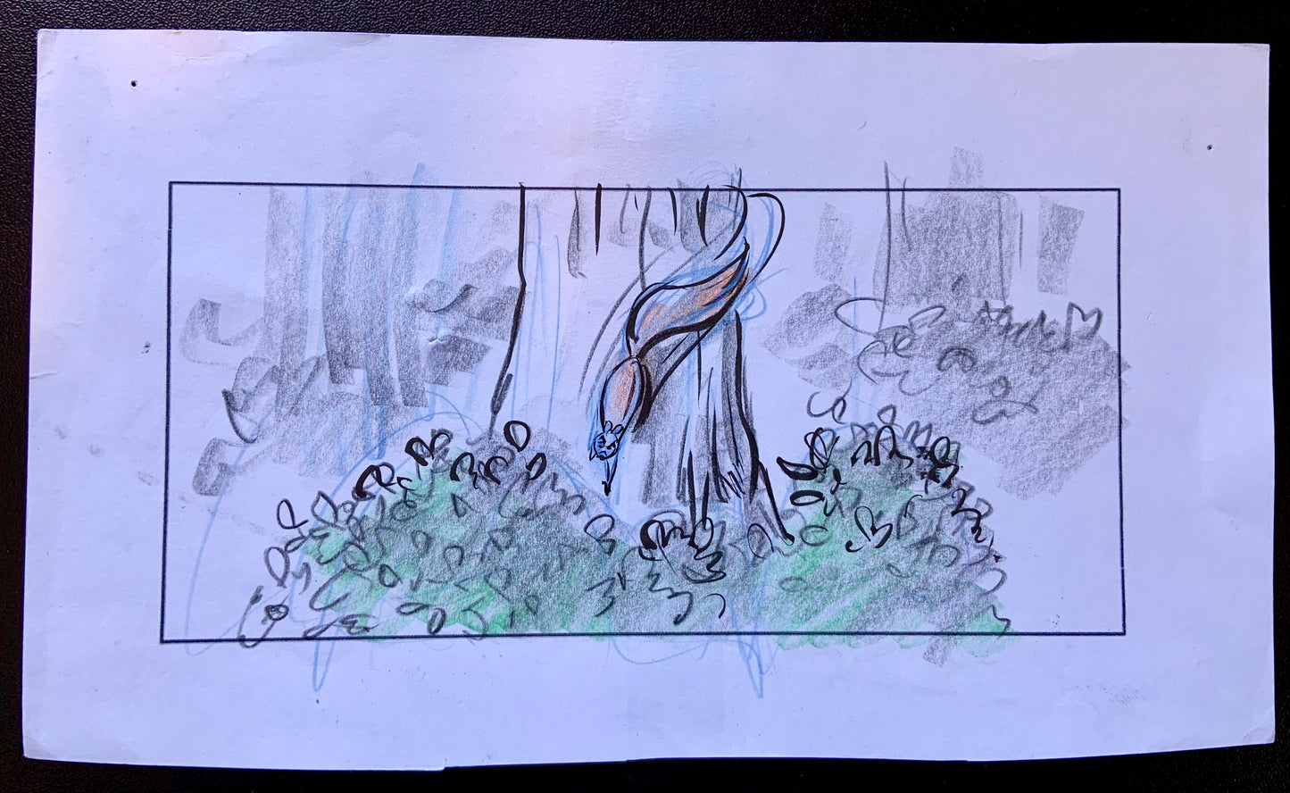 Enchanted 2007 Production Hand Drawn Storyboard Page 5'x8'
