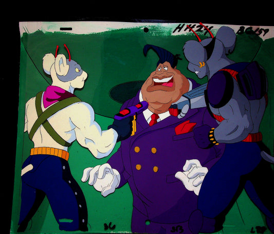 BIKER MICE FROM MARS Production 1993 Hand Painted Cel & Background