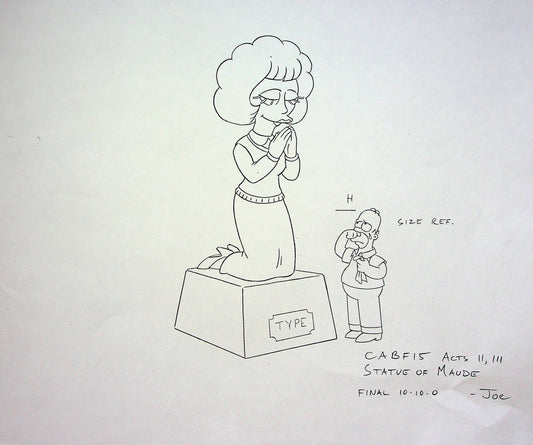 The Simpsons Production Background Copy Layout