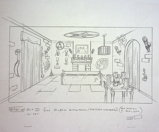 The Simpsons Production Background Copy Layout