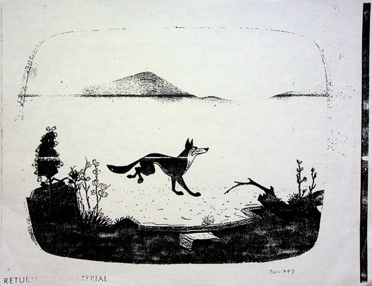 The Three Caballeros 1944 Production Animation Model Pencil Copy - Dog