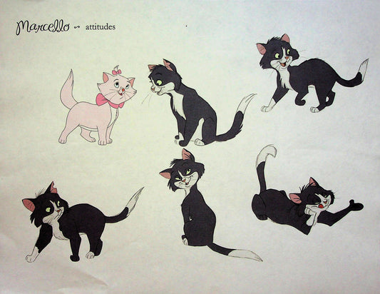 The Aristocats II 2008 Production Animation Model Pencil Color Copy - Marcello