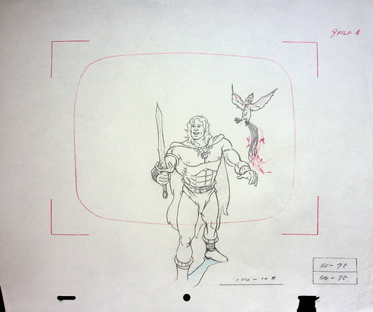Conan The Adventurer Animation Original Hand Drawn Pencil Sunbow / Hasbro 1992