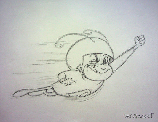 ATOM ANT Tony Benedict Signed Original Hand Drawn Animation Art 8"x11"