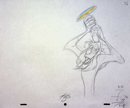 Timon & Pumbaa TV series 1995 SIGNED Romy Garcia Production RAFIKI Hand Drawn Pencil
