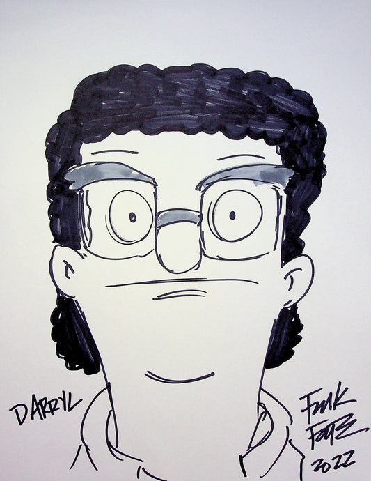 Bob's Burger SIGNED Frank Forte Hand Inked Animation Pin-up Art 8.5x11