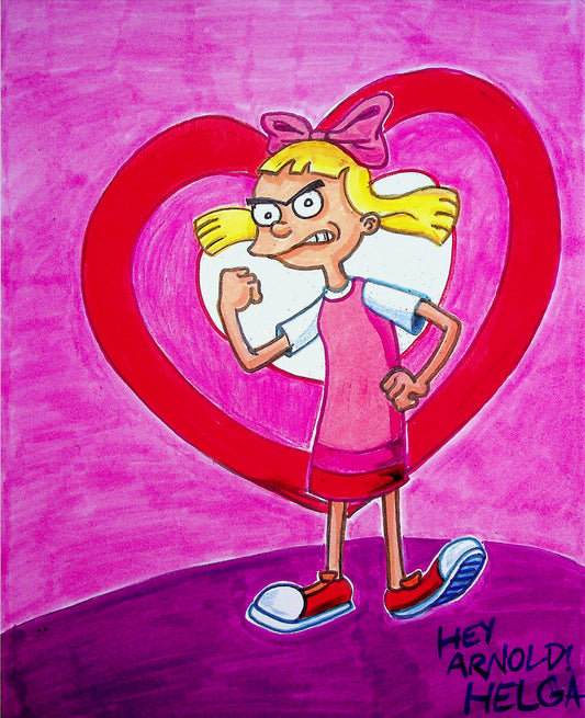 Greg Peters Signed OLGA - HEY! ARNOLD Hand Painted Animation Art