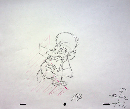 JUNGLE CUBS 1996 SIGNED Romy Garcia Production KING LOUIE Hand Drawn Pencil