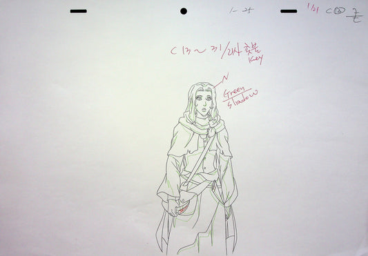 Castlevania TV Series Hand Drawn Production Pencil