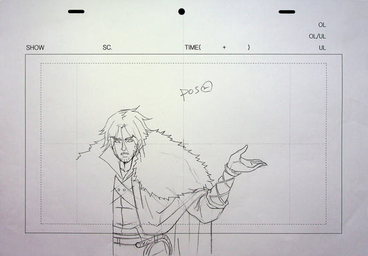 Castlevania TV Series Hand Drawn Production Pencil